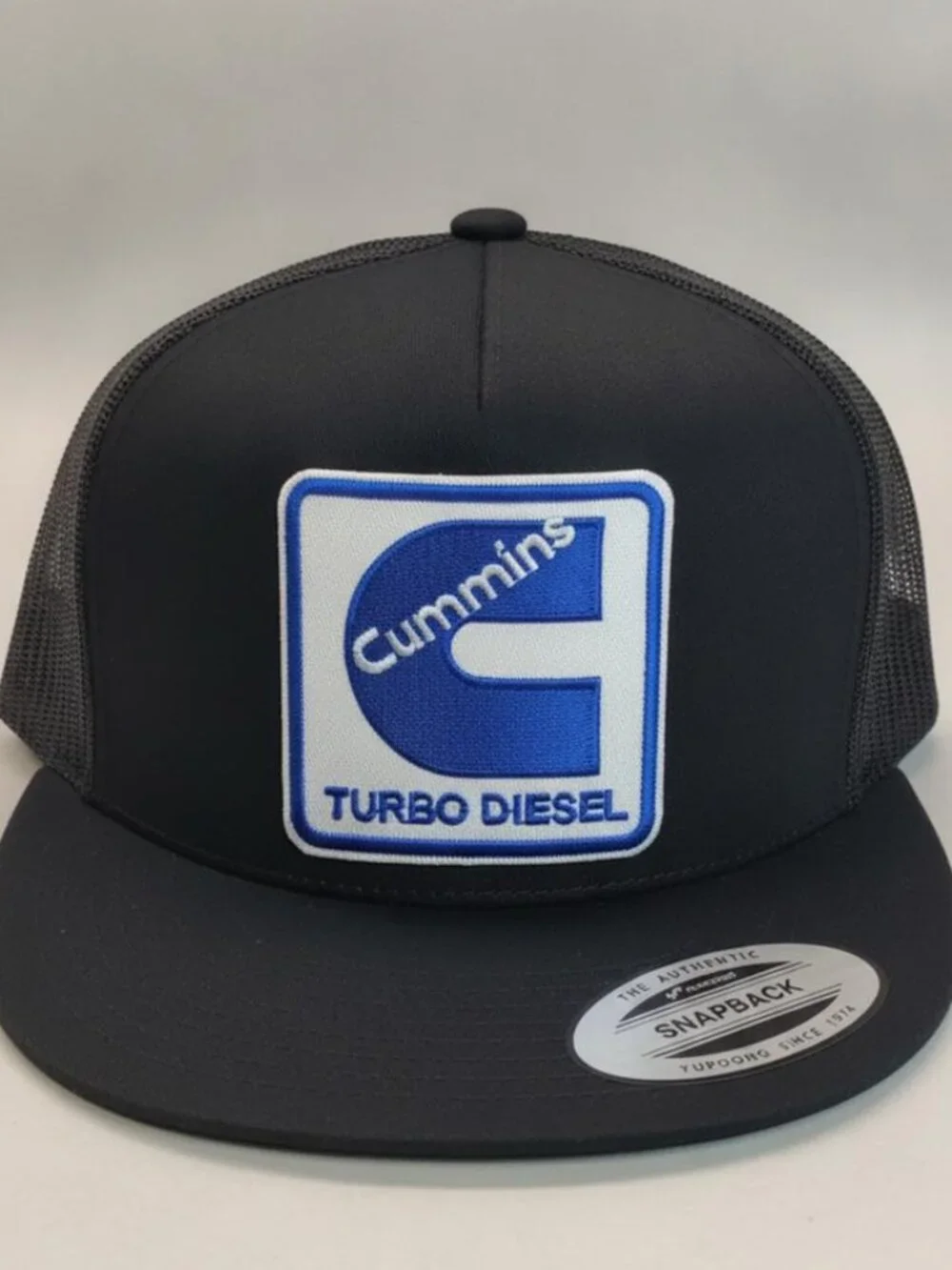 Cummins Turbo Diesel Patch Black Yupoong Classic Snapback Trucker Hat New Dodge